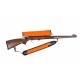 J9 Automático correa rifle de caza de neopreno, color naranja/negro