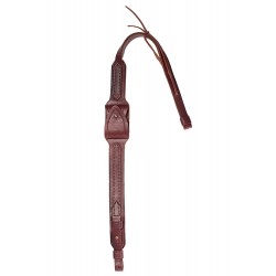 J22 Leather Rifle Sling with Cartridge loops, brown, VlaMiTex