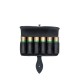 J26 Cartuccia Borsa in Pelle per cartucce da 12 Calibro, Nero