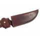 Fodero Cuoio per Coltello 40x190 mm Lama Fissa, Marrone