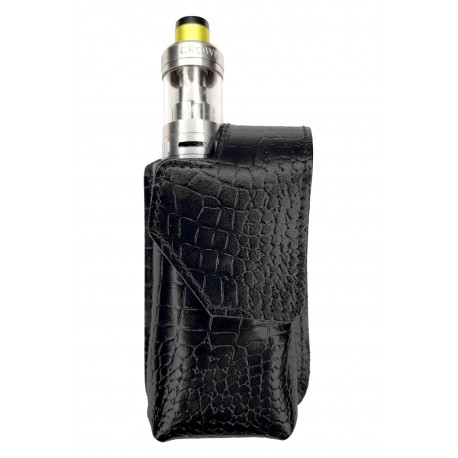 i3k Electronic cigarette leather case black crocodile pattern VlaMiTex