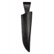 M19 Fodero cuoio per coltello lama fissa, nero, VlaMiTex