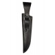 M19 Fodero cuoio per coltello lama fissa, nero, VlaMiTex