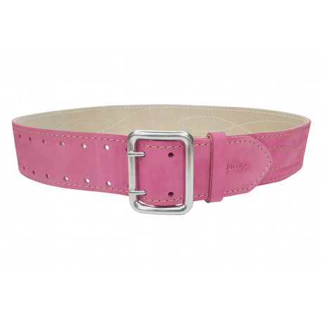 G2 Leather belt 5 cm wide pink VlaMiTex