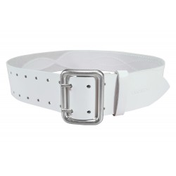 G3 Cinturón de piel de 5 cm de ancho blanc VlaMiTex
