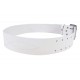 G3 Leather belt 5 cm wide white VlaMiTex