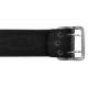 G4 Cinturón de piel de 5 cm de ancho negro cromado VlaMiTex