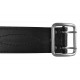 G4 Leather belt 5 cm wide with chrome buckle black VlaMiTex