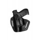 UXLi Holster en cuir noir pour gauchers VlaMiTex