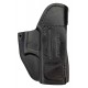 IWB 2Li Holster en cuir noir pour gauchers VlaMiTex