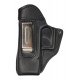 IWB 3Li Holster en cuir noir pour gauchers VlaMiTex