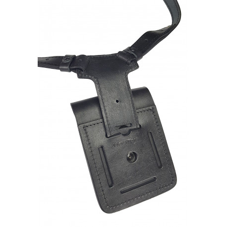 S1M2 Holster d'épaule en cuir noir VlaMiTex