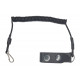 L1 Lanyard da cintura con nucleo in polyaramide nero VlaMiTex