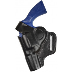 R3Li Leather revolver holster left-handed black VlaMiTex