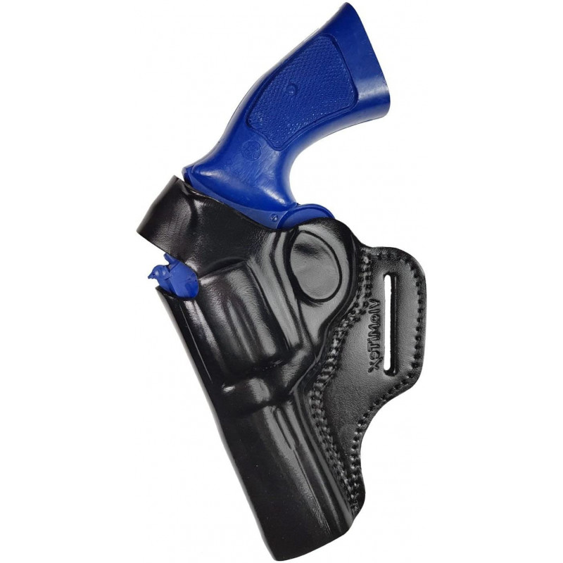 SR4 Holster d'épaule en cuir pour revolver 4 pouces noir VlaMiTex